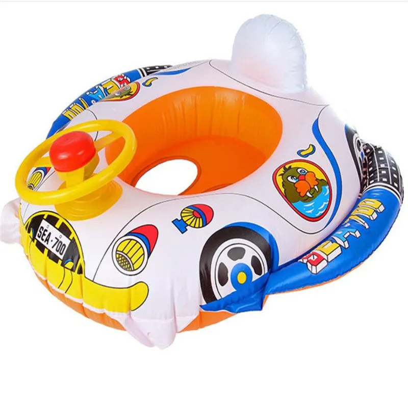 Brand New and High Quality Baby Kids Toddler Swimming Pool Swim Seat Float Boat Ring FUN Cartoon Designs | Brodtica.com