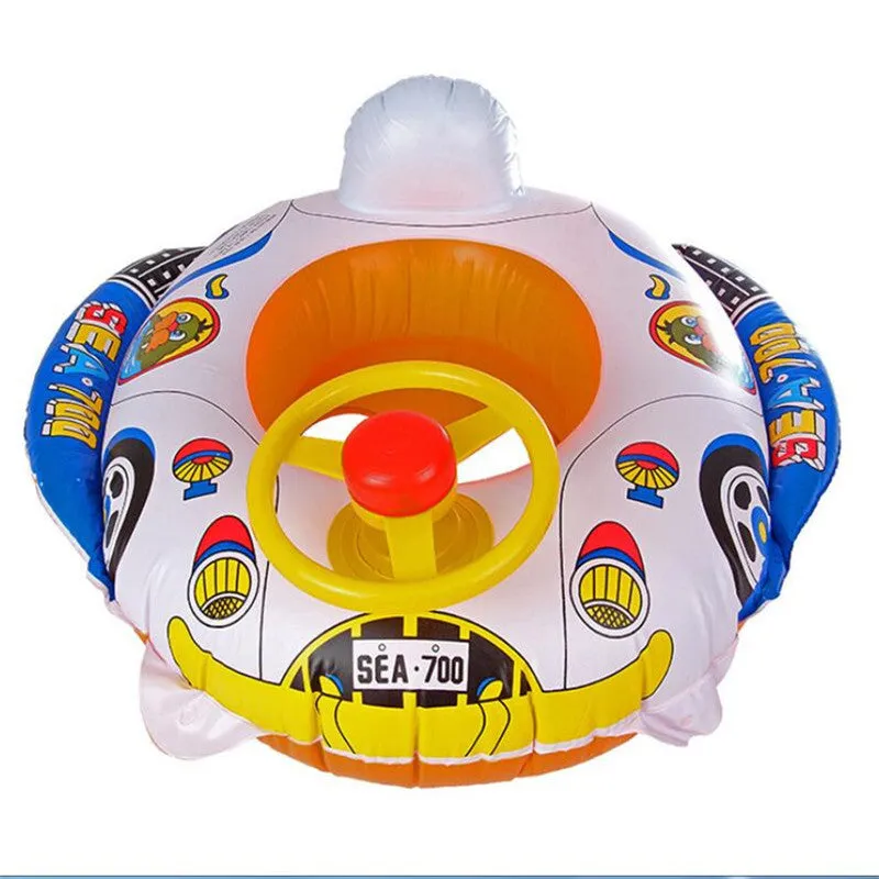 Brand New and High Quality Baby Kids Toddler Swimming Pool Swim Seat Float Boat Ring FUN Cartoon Designs | Brodtica.com