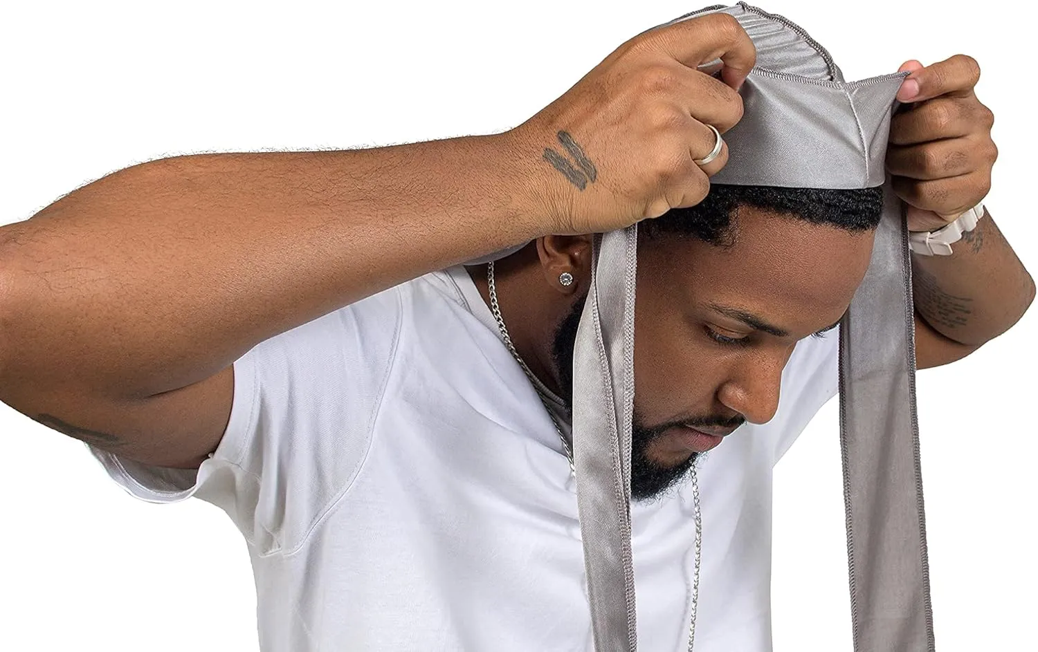 ForceWave 2 Pieces Silky Durag Pack for Men Women Waves, Premium Satin Deluxe Du-rag