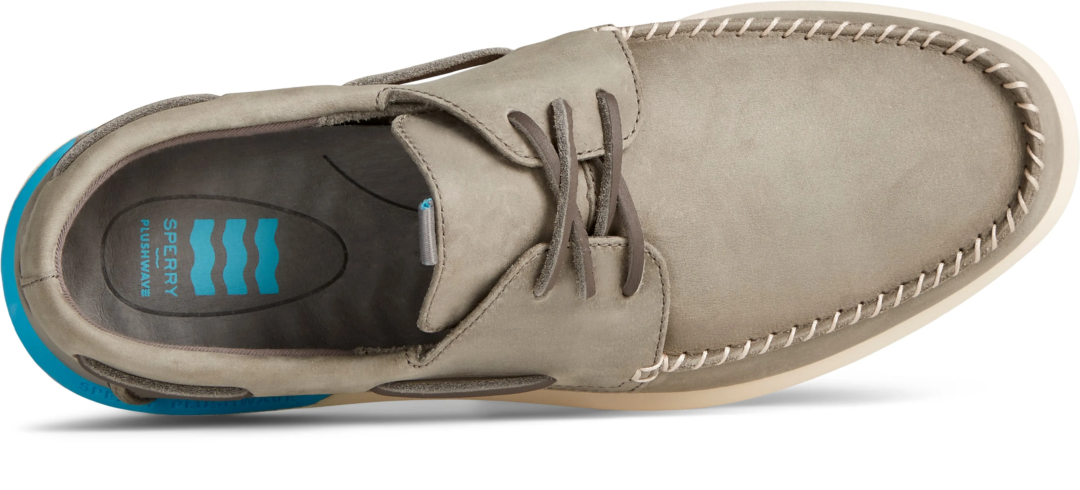 Men's Authentic Original PLUSHWAVE 2.0 Boat Shoe - Grey (STS23940)