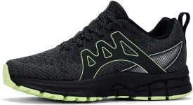 Men's Trail Running Shoes, Lightweight Hiking Sneakers with Arch Support, Non-Slip Shock Absorbing Outdoor Shoes for Mountain Trekking & Athletic Training