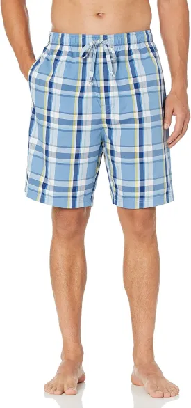 Nautica Men's Soft Woven 100% Cotton Elastic Waistband Sleep Pajama Short