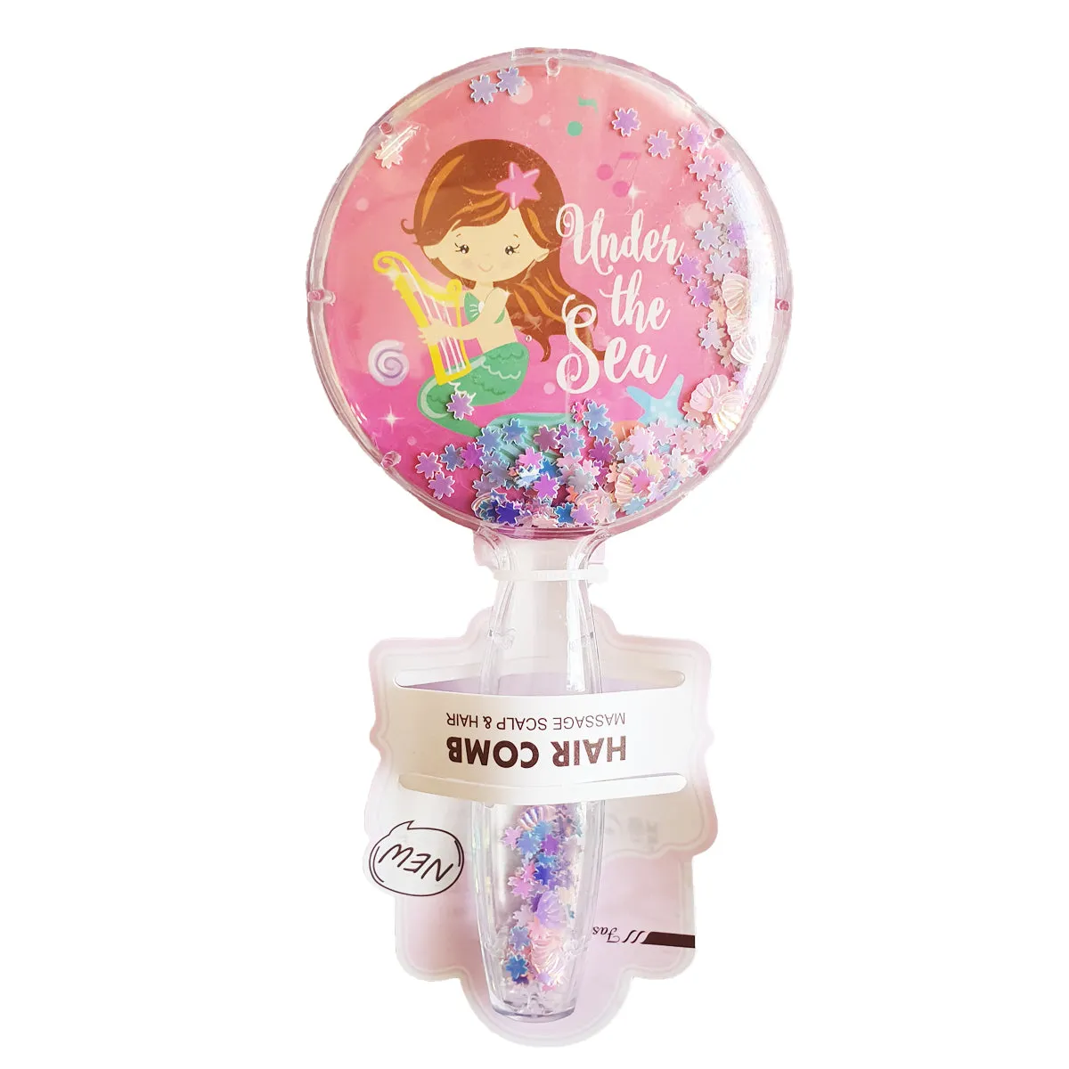 Shimmer Round Haircomb - Mermaid