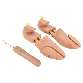 vidaXL Shoe Stretcher with Shoe Horn EU 42-43 Solid Wood Cedar