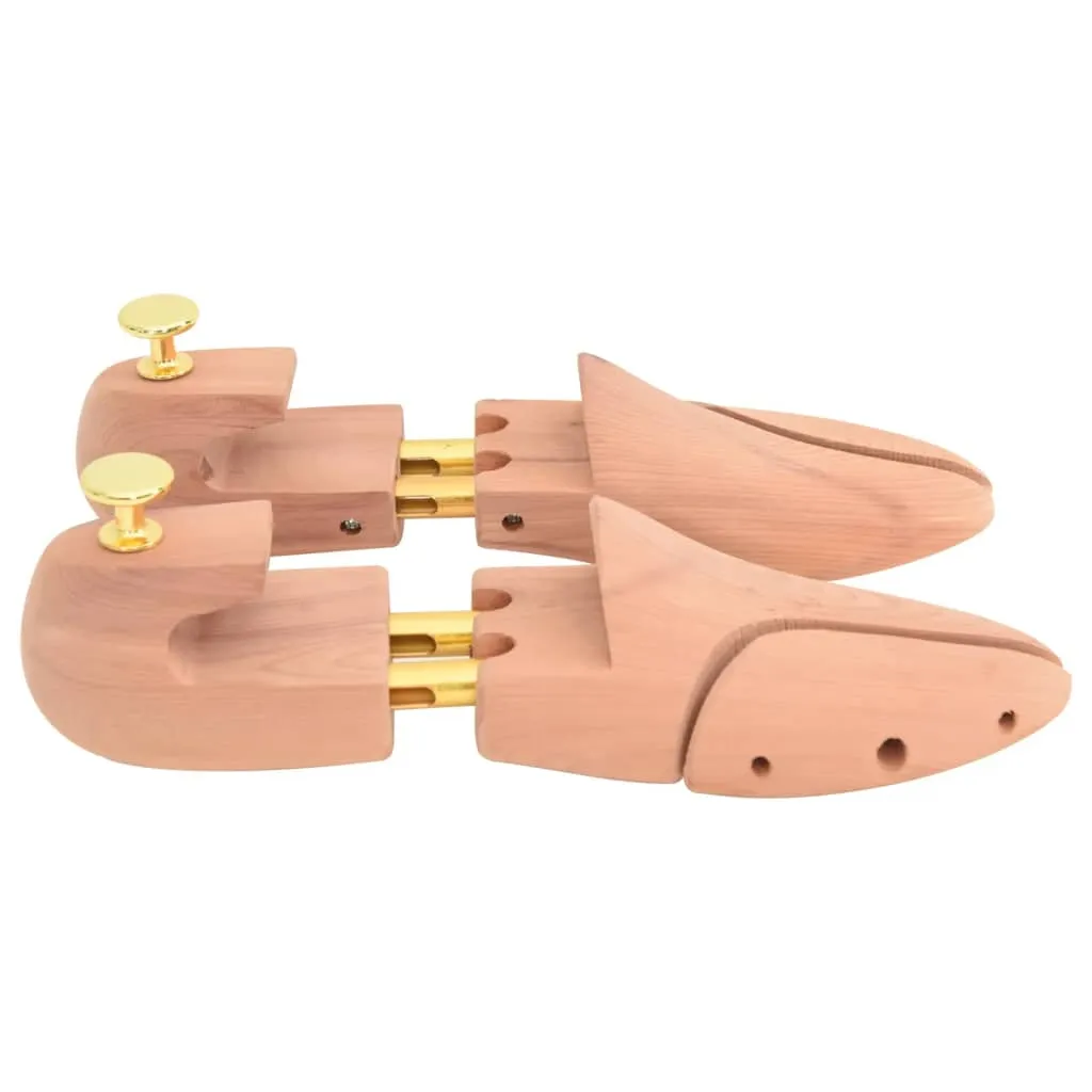 vidaXL Shoe Stretcher with Shoe Horn EU 42-43 Solid Wood Cedar